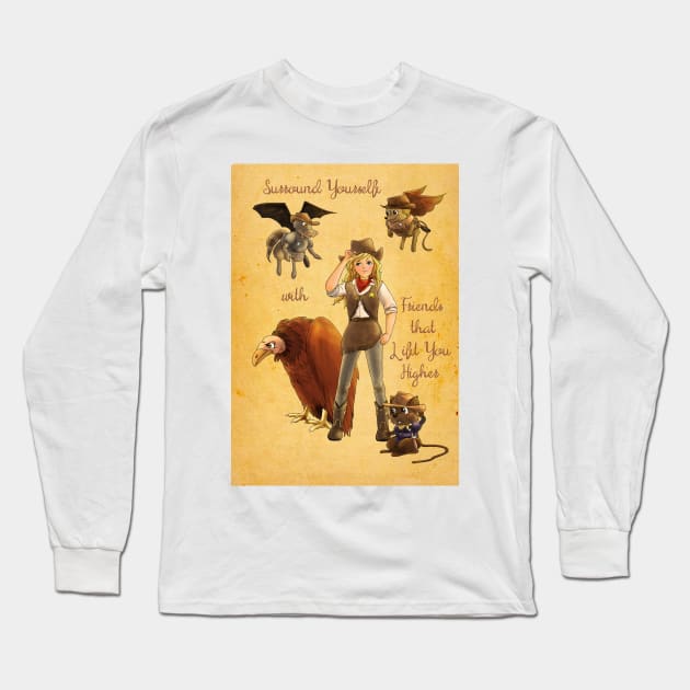 Surround Yourself with Friends Long Sleeve T-Shirt by reynoldjay